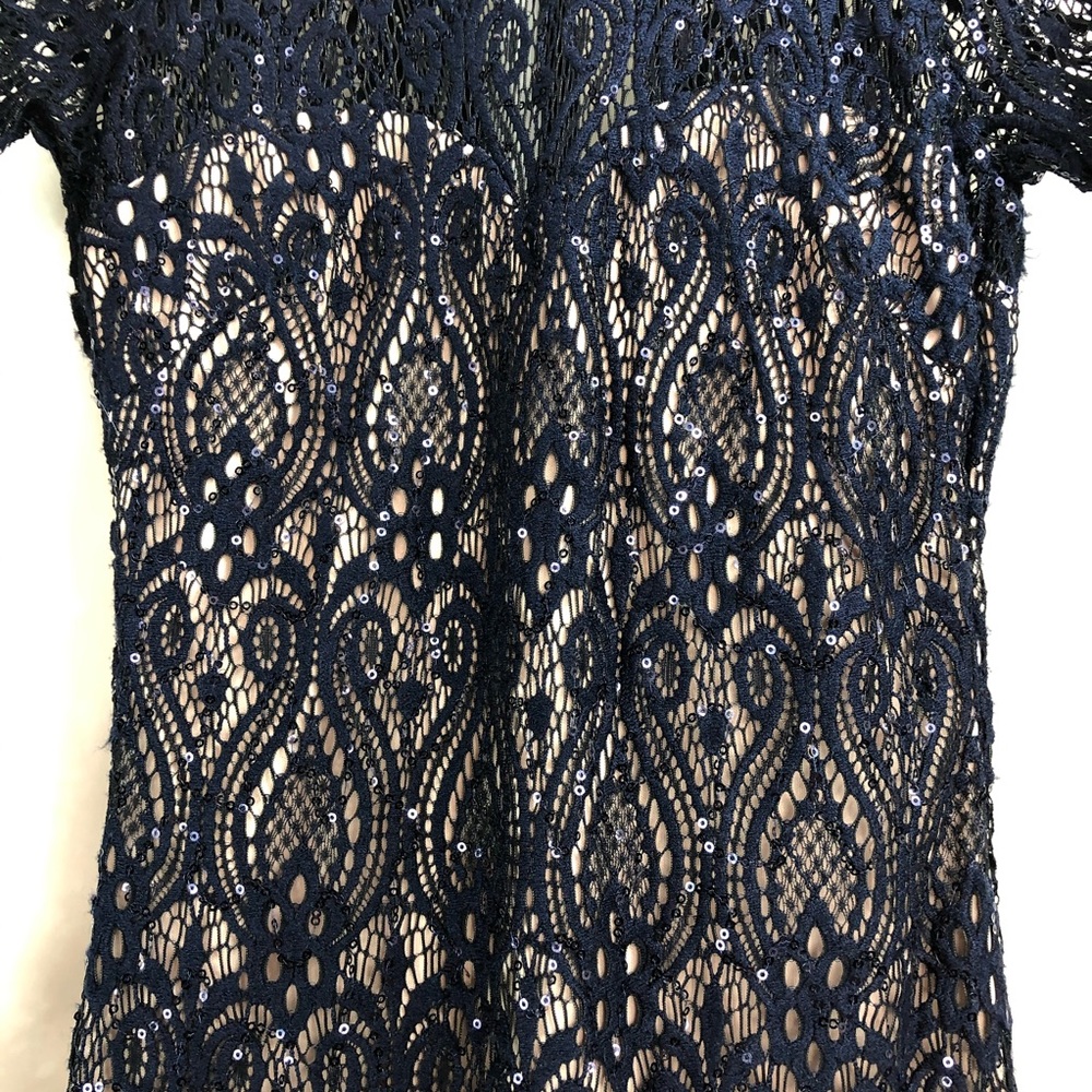 Sequin Hearts Size 3 Blue Dress - Picture 2 of 8